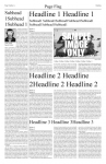 newspaper layout