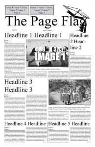 free newspaper template indesign