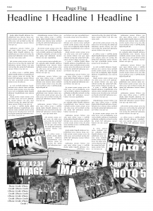 High School Newspapers Free Indesign Template