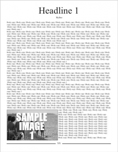 Inside Page TemplateFree Newspaper Design tool