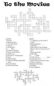Crossword Puzzle # 16