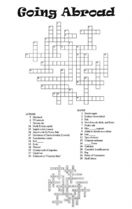 Crossword Puzzle # 24