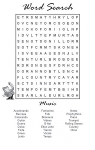 Word Search # 1