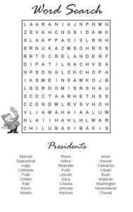 Word Search # 4